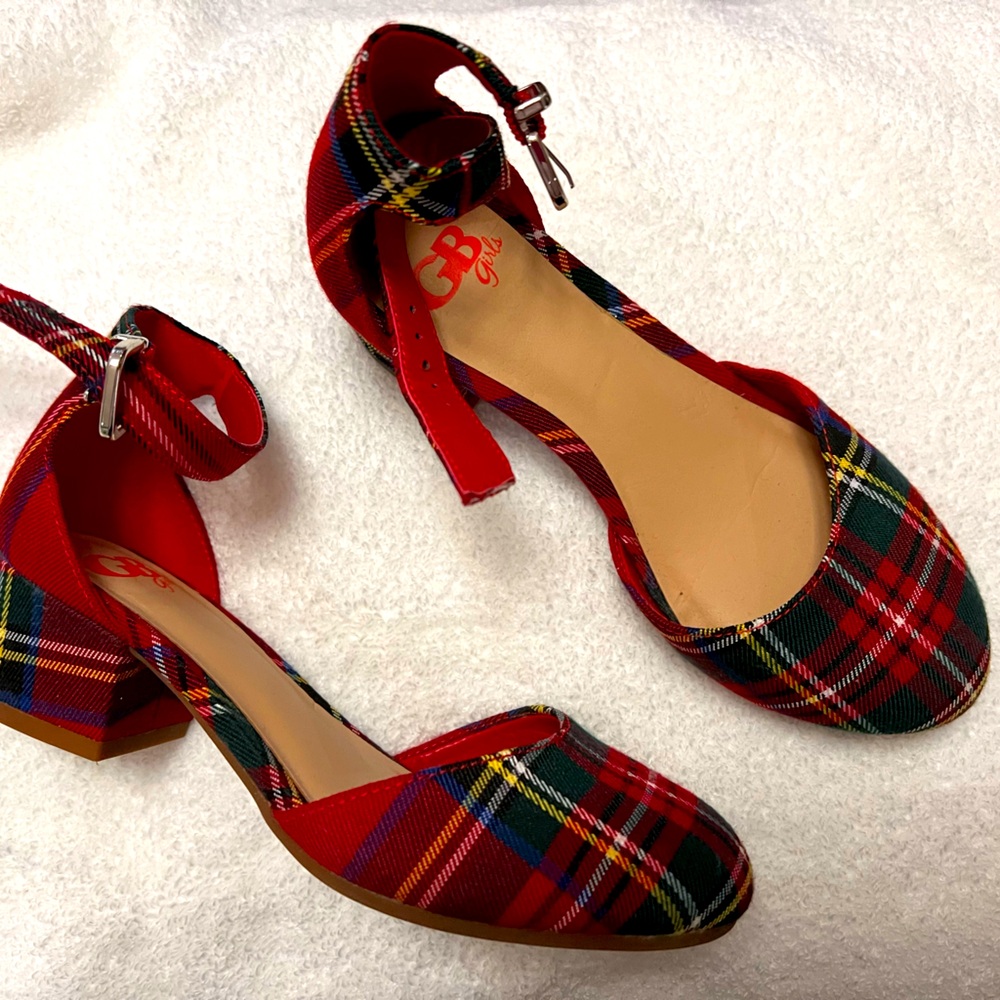 GB Red shoes Christmas
